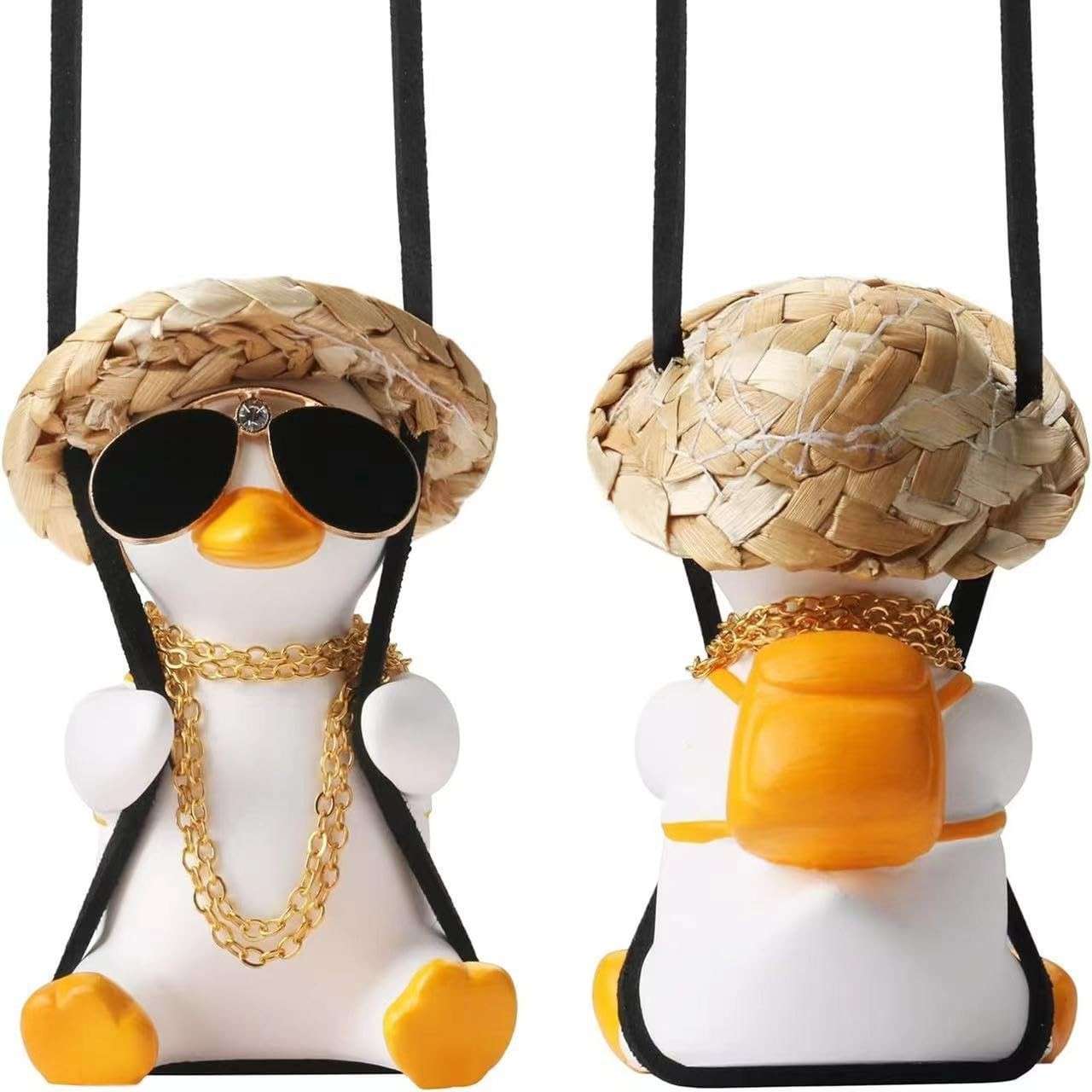 Pato Balançando para Carro: Decoração Divertida e Charmosa para Seu Veículo