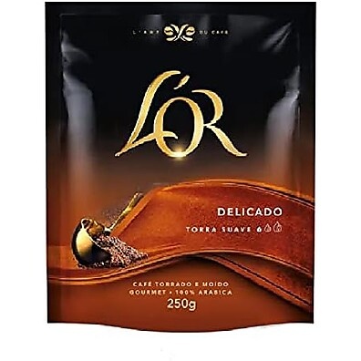 Café LOR Delicado 250g: 100% Arábica Torrado e Moído