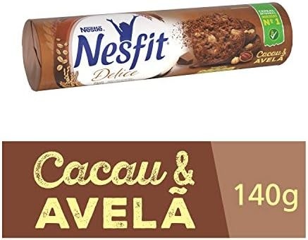 Nesfit Biscoito Delice Cacau E Avelã 140G