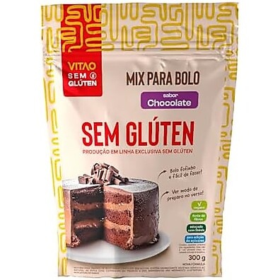 Mix Bolo Chocolate Sem Glúten Vitao: Delícia Saudável
