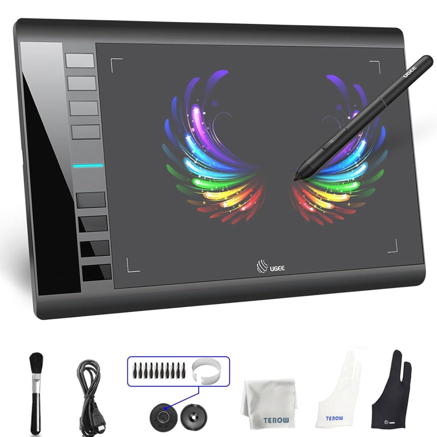 Tablet de Desenho UGEE M708 V3: Liberte Sua Criatividade com Área Grande e Precisão Profissional