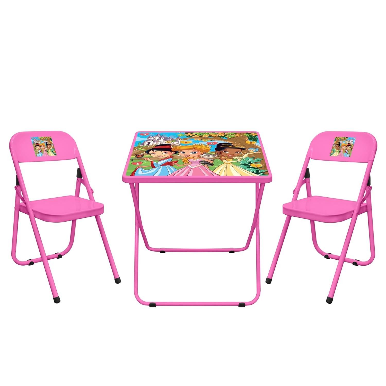 Conjunto Mesa Infantil com 2 Cadeiras Dobráveis - Design Moderno e Resistente da Açomix