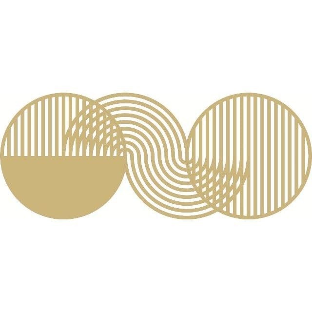 Quadro Vazados Abstrato em MDF 3mm - Design Sofisticado Dupla Face 55x131cm