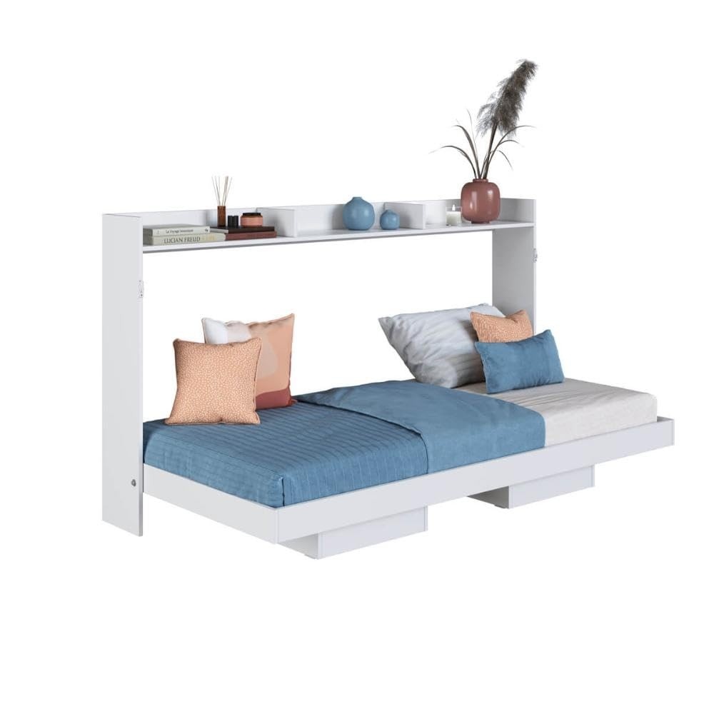 Cama Articulada Solteiro com Nichos e Prateleira - Design Moderno e Funcionalidade Inteligente