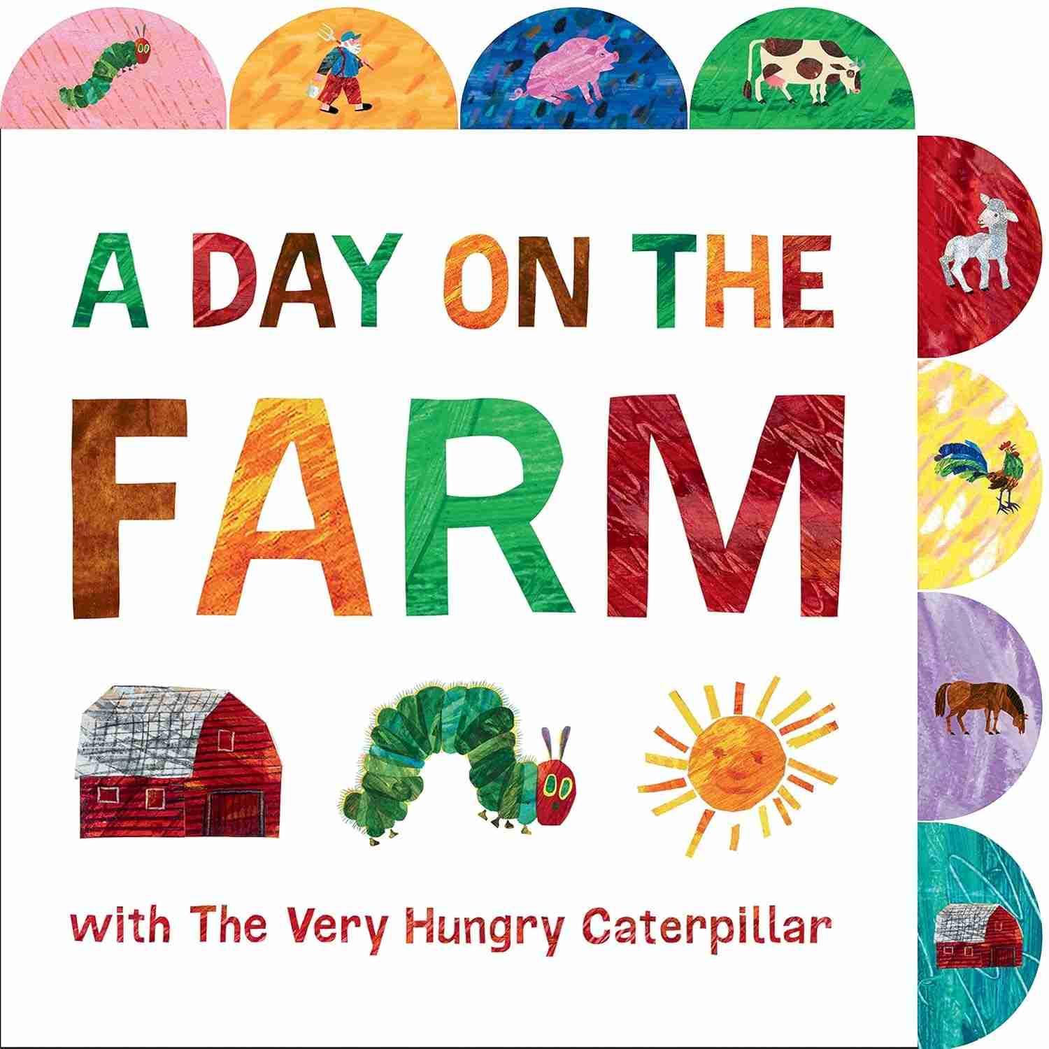 O Dia na Fazenda com a Lagarta Muito Comilona: Livro Interativo para Crianças
