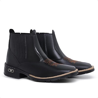 Botina Texana Masculina Preta: Conforto e Estilo para Todo Dia