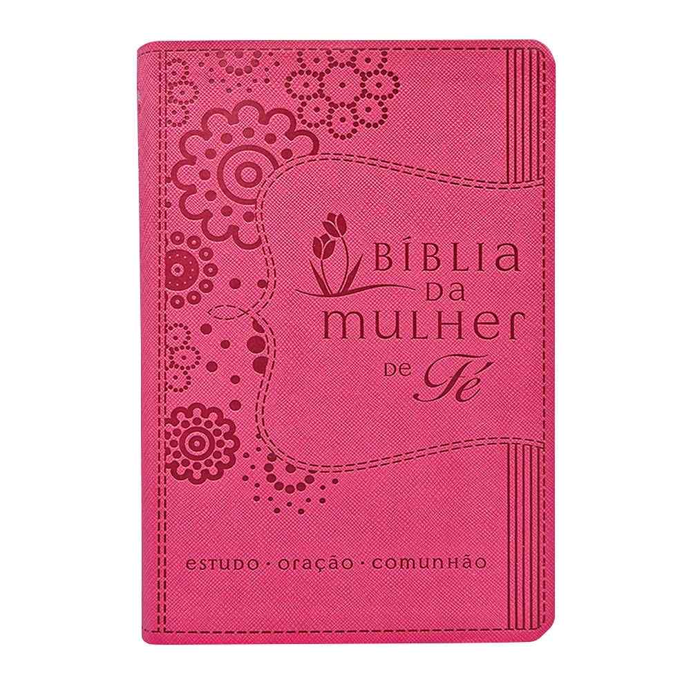 Bíblia da Mulher de Fé NVI em Couro Soft Rosa: Inspiração Diária para Sua Jornada