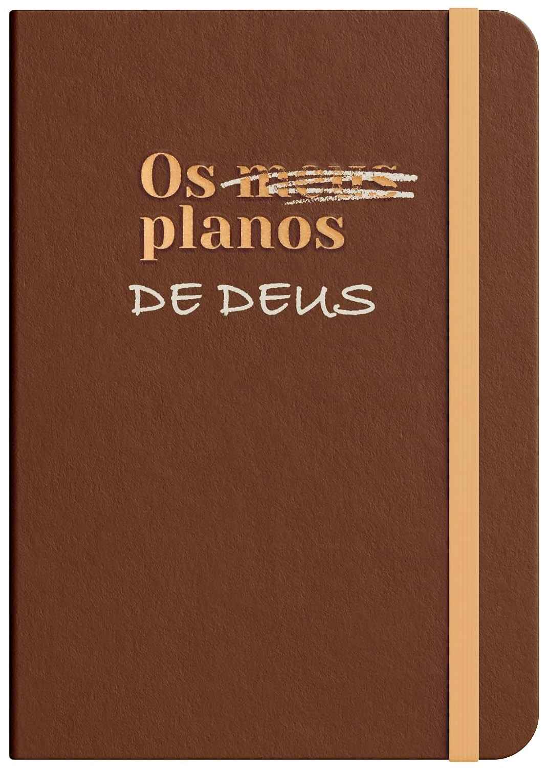 Caderneta Moleskine "Os Planos de Deus" - Marrom | Planejamento Espiritual e Diário