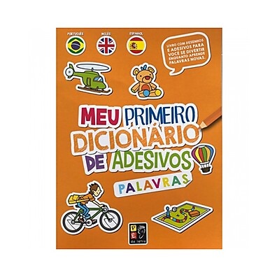 Dicionário de Adesivos: Aprenda Palavras em 3 Idiomas!