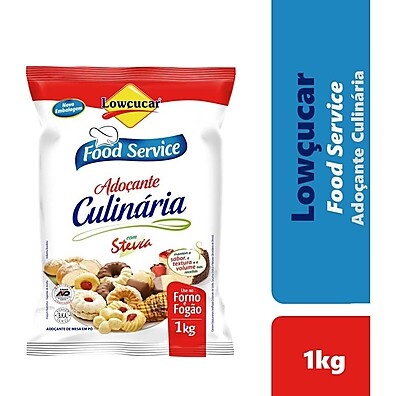 Adoçante Culinário Diet Lowçucar Stevia 1kg: Zero Açúcar