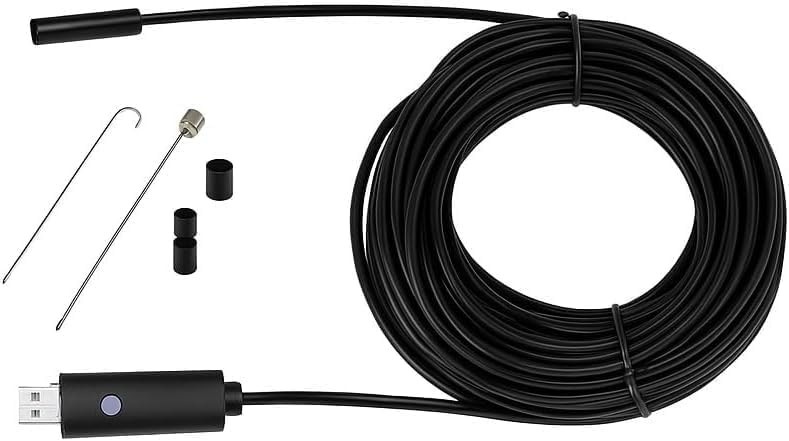 Câmera Endoscópica USB com LED: Visão Clara em Locais Difíceis (Android/PC)