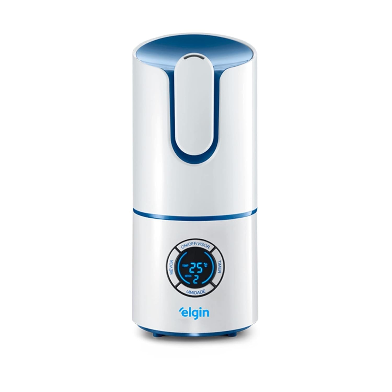 Umidificador de Ar Elgin Digital Inteligente 2,5L Branco/Azul Bivolt - Controle Total da Umidade
