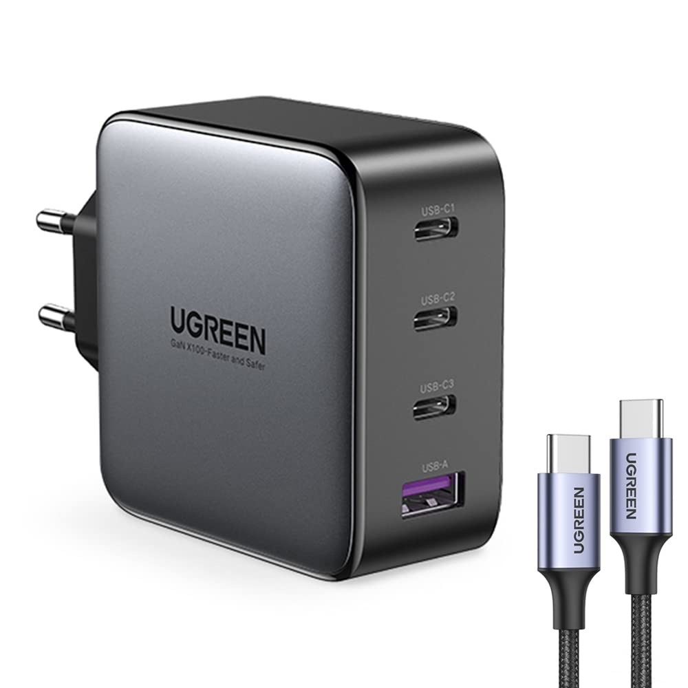 Carregador UGREEN USB-C 100W GANX: Potência e Velocidade para Seus Dispositivos