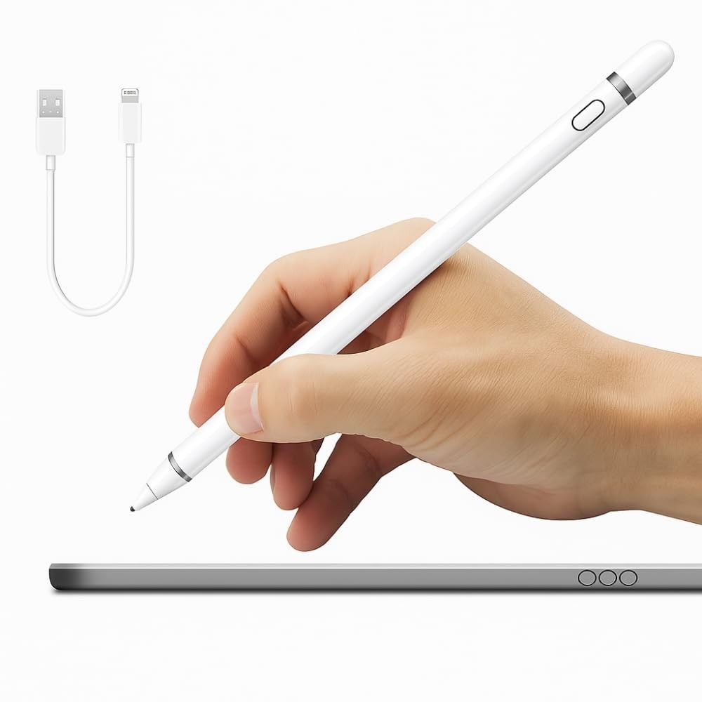 Caneta Stylus Premium Recarregável USB: Precisão e Versatilidade para Todos os Seus Dispositivos