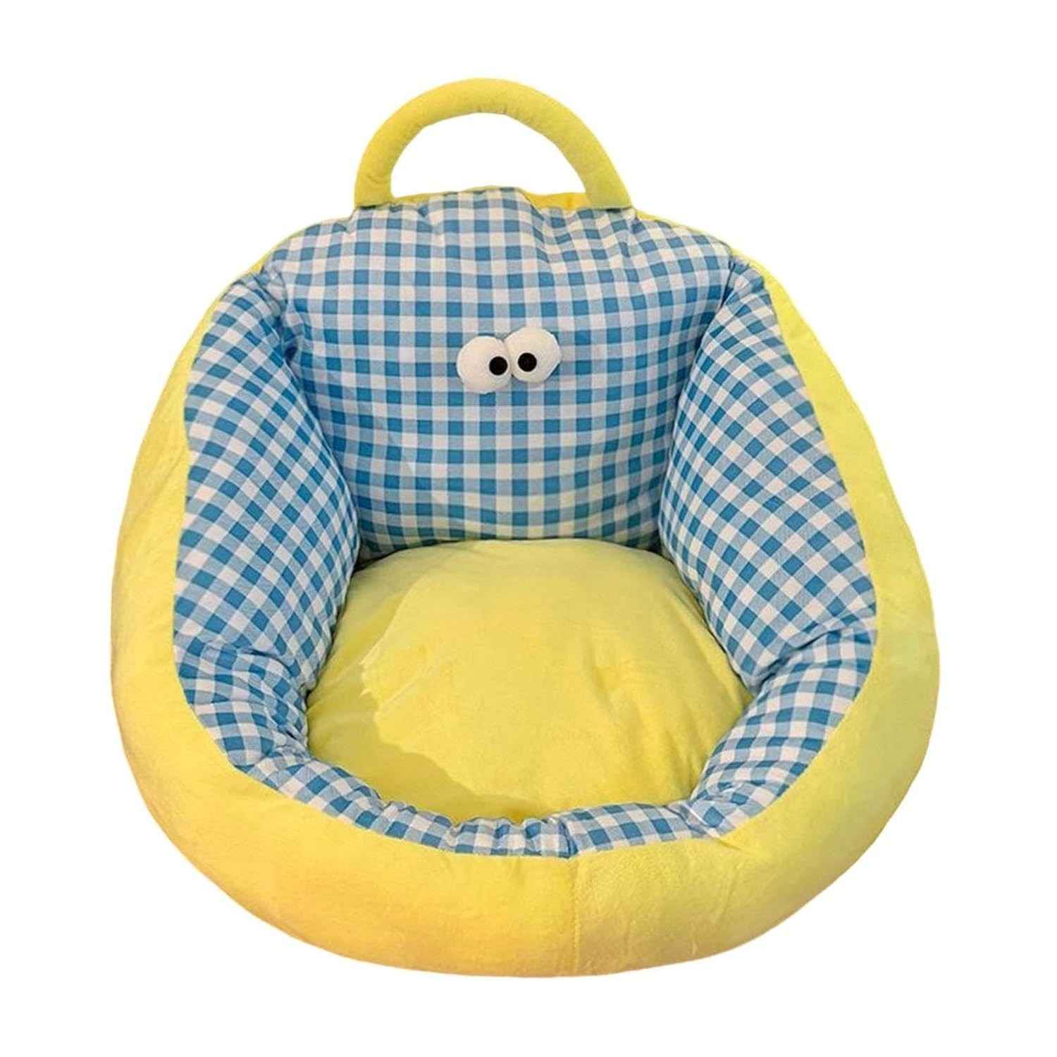 Sofá Infantil com Estampa de Desenho Animado Azul M - Conforto e Diversão para Crianças