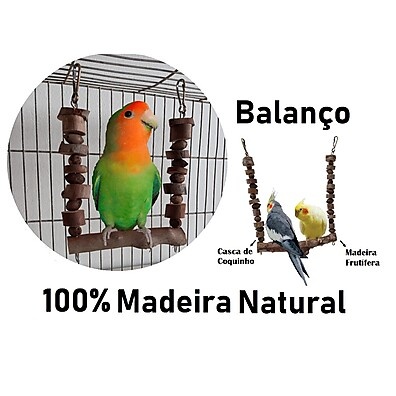 Balanço Natural para Pássaros: Saúde e Diversão!