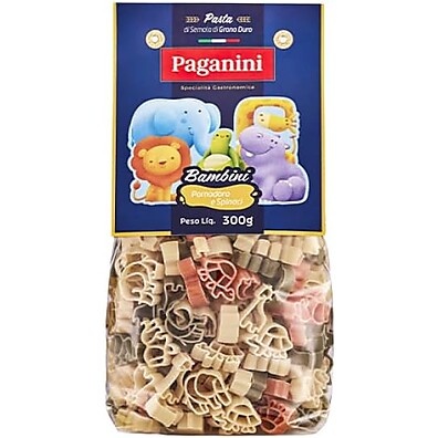 Macarrão Bichinhos Divertidos Tricolore Paganini 300g
