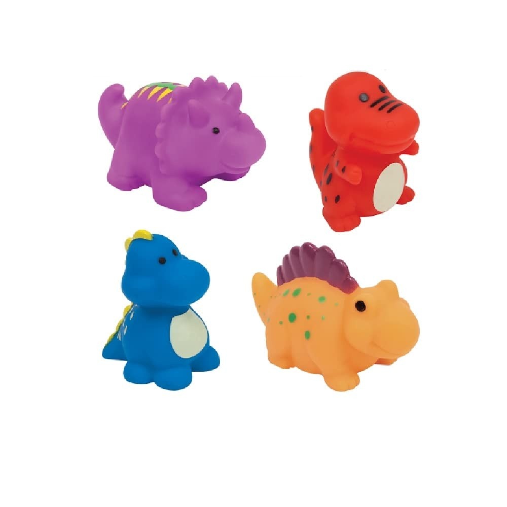 Buba Bichinhos Para Banho Dino Colorido - Brinquedo Macio Especial para Banho do Bebê
