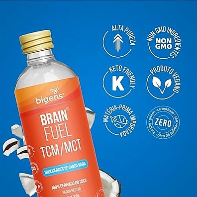Brain Fuel TCM/MCT: Energia Pura do Coco 300ml