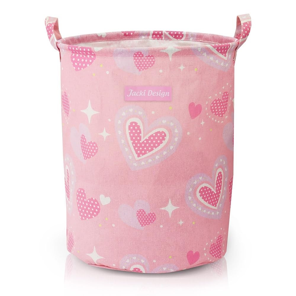 Cesto Organizador Infantil Dobrável 43L Rosa - Solução Prática e Divertida para Brinquedos