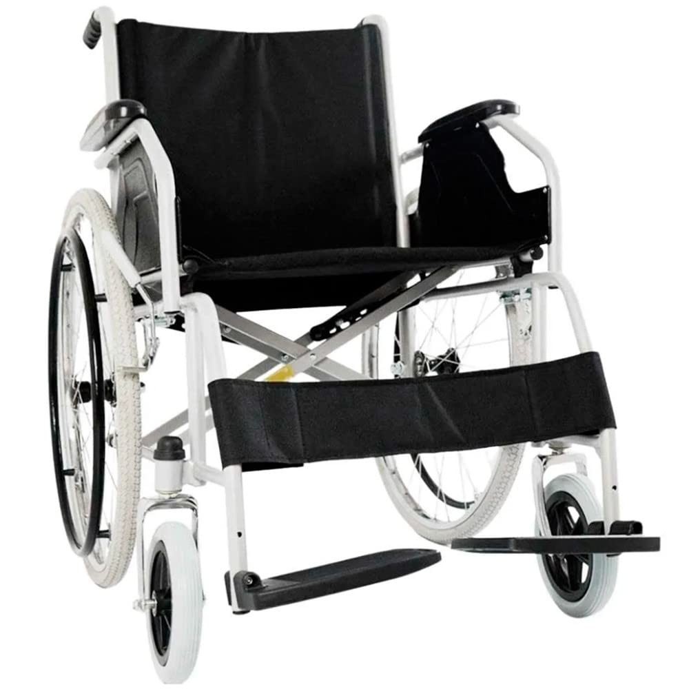 Cadeira de Rodas Dobrável em Aço D100 Dellamed - Mobilidade e Conforto com Design Moderno