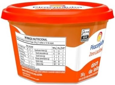Pack 3 unidades Doce de Leite Zero Lactose Piracanjuba 350g - 3x350g