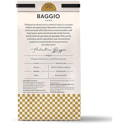 Café Baggio Caramelo 250g: Aroma Doce e Torra Perfeita