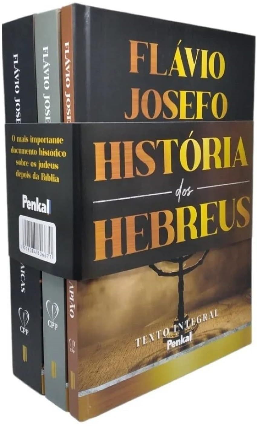 Box História dos Hebreus - Flávio Josefo (3 Livros)