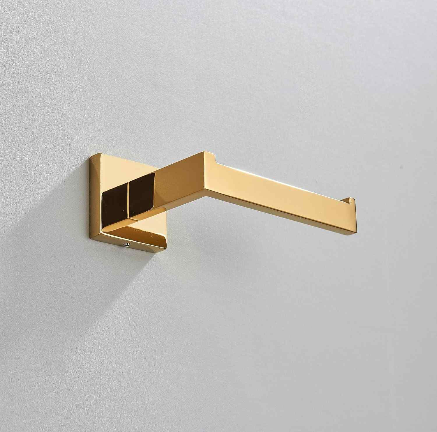 TINICO Kit Acessórios Banheiro - Toalheiro de Parede 26cm em Aço Inox 304 Dourado