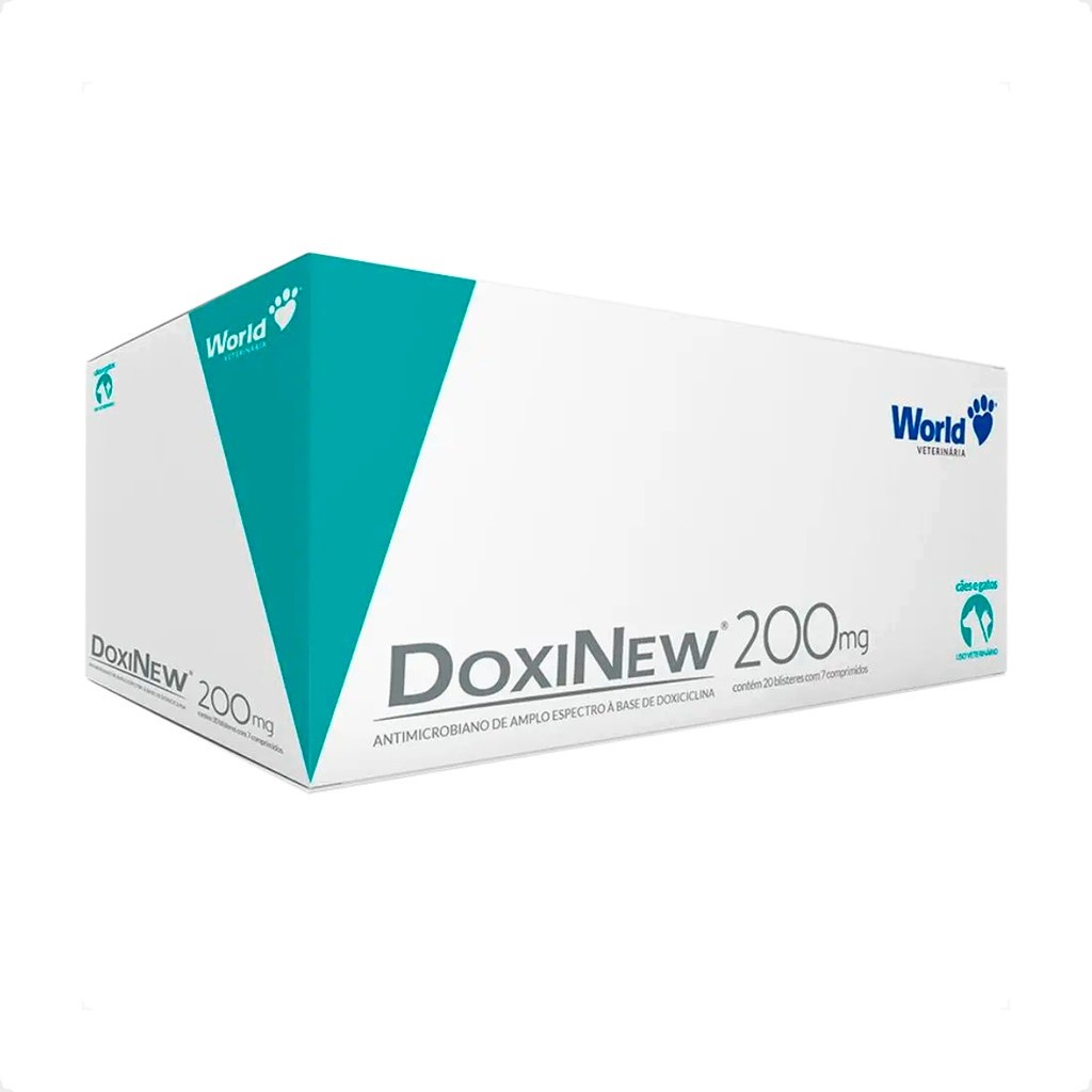 DoxiNew 200mg: Antibiótico para Cães e Gatos