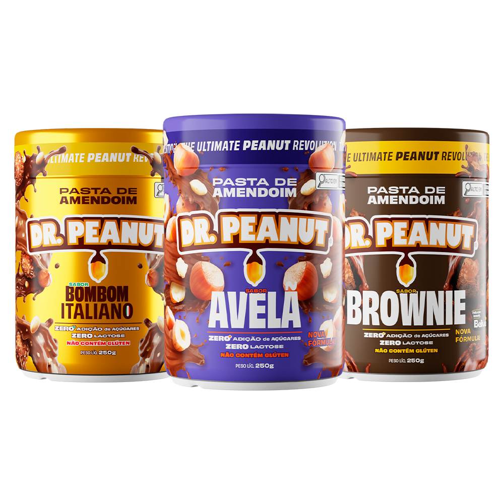 Dr. Peanut: 3x Pasta Amendoim Zero Açúcar!