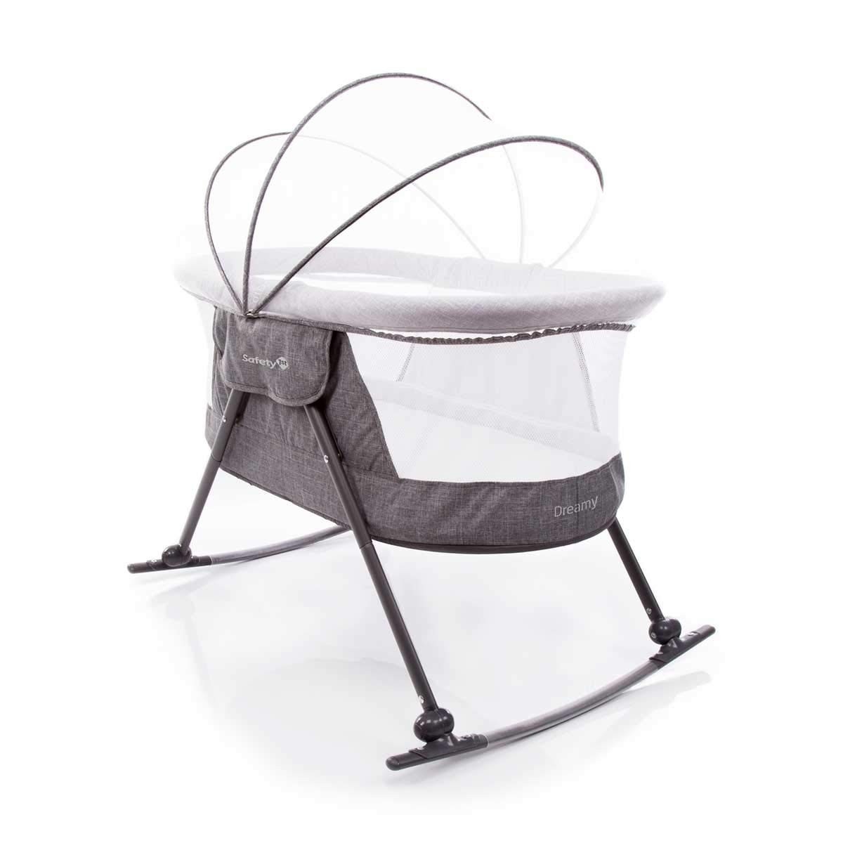 Safety 1st Moisés Dreamy - Berço Portátil com Função Balanço e Mosquiteiro | Conforto e Segurança até 9kg