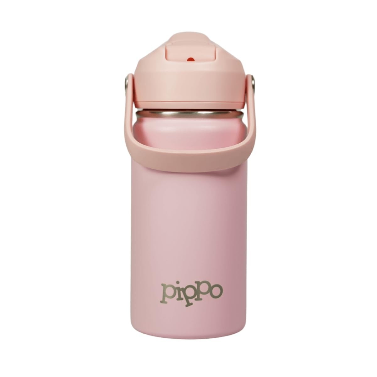 Pippo | Garrafa Térmica Infantil Rosa - Aço Inox com Parede Dupla, BPA-Free, Ideal para Bebidas Quentes e Frias