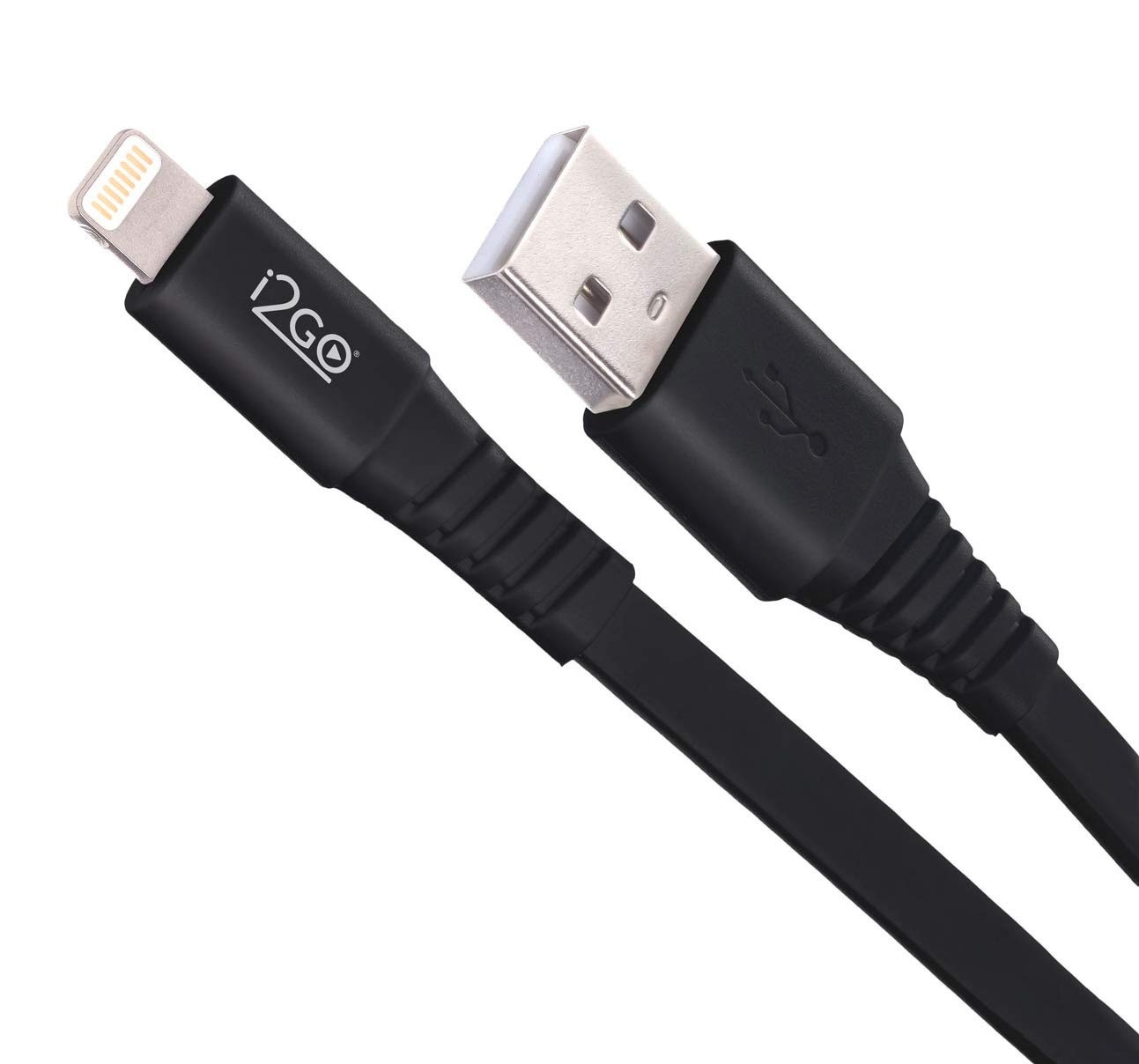 Cabo Lightning I2GO Basic Certificado MFi 1.2m Preto - Carregue seu iPhone com Segurança e Durabilidade