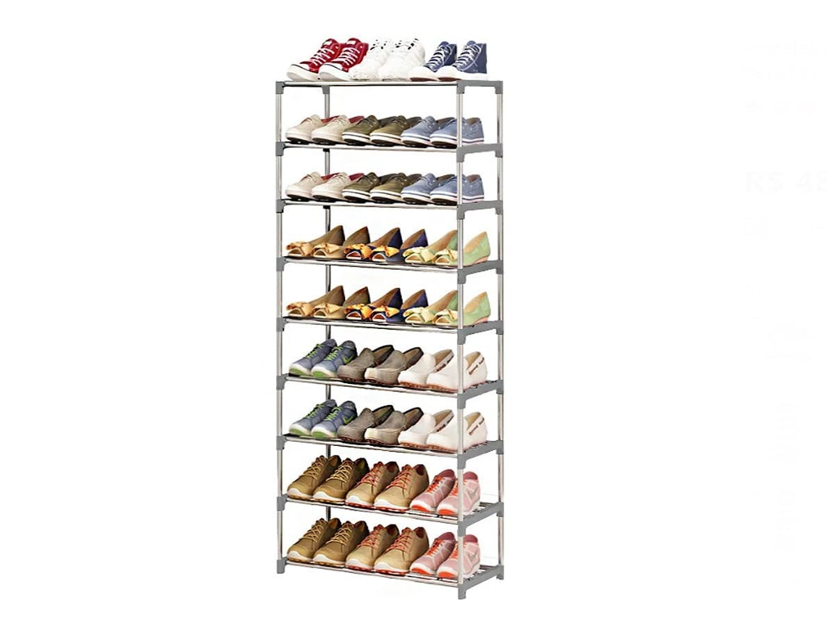 Sapateira Vertical com 10 Prateleiras - Organize até 30 Pares com Estilo e Durabilidade