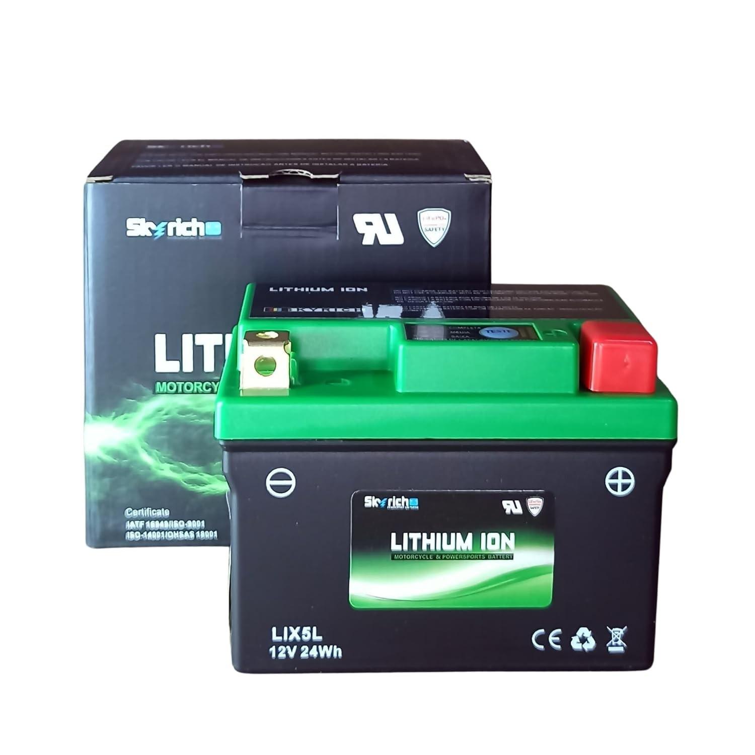 Bateria Lítio SkyRich LIX5L: Potência e Durabilidade Superior para Sua Moto