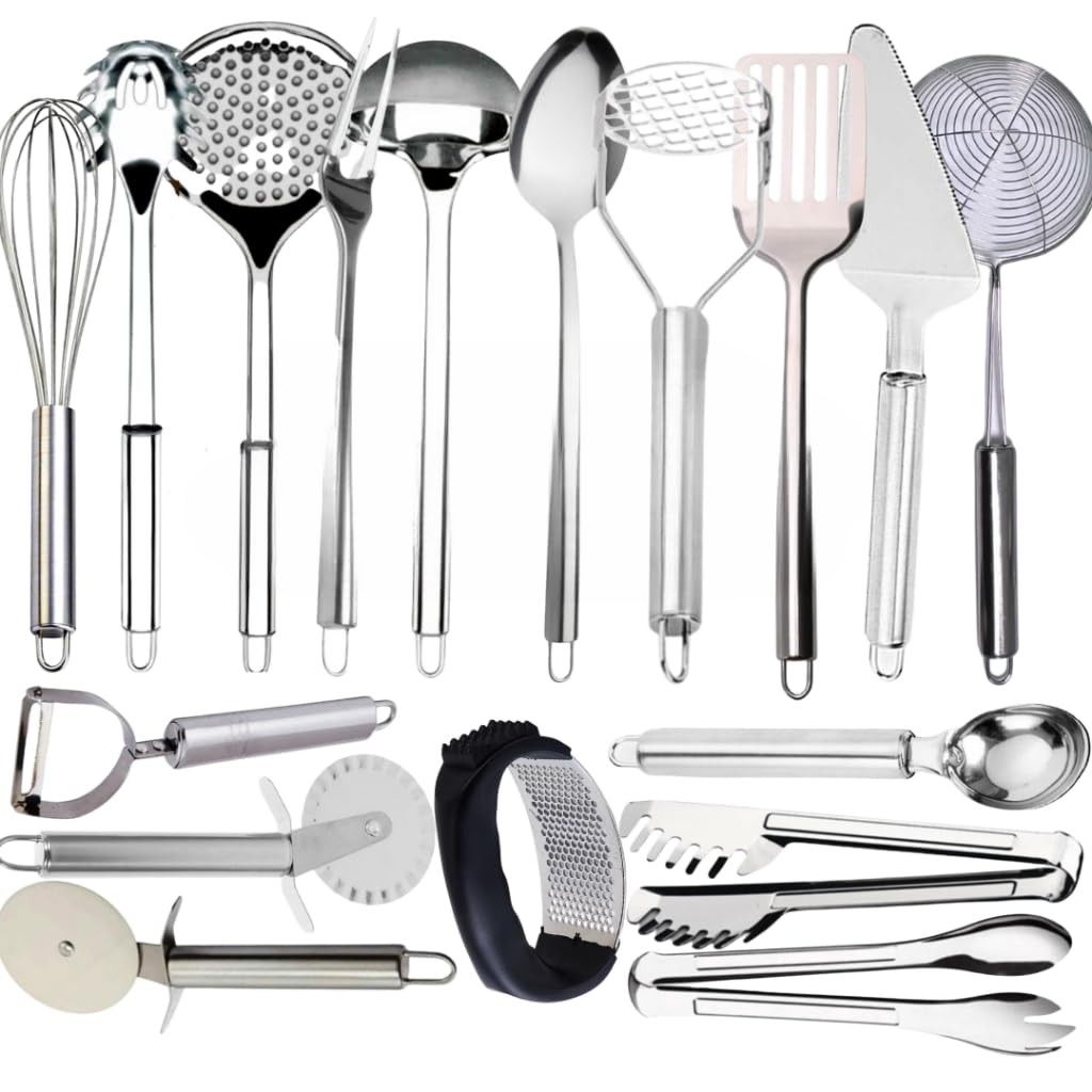 Jogo de 17 Talheres em Aço Inox – Elegância Duradoura para Sua Mesa
