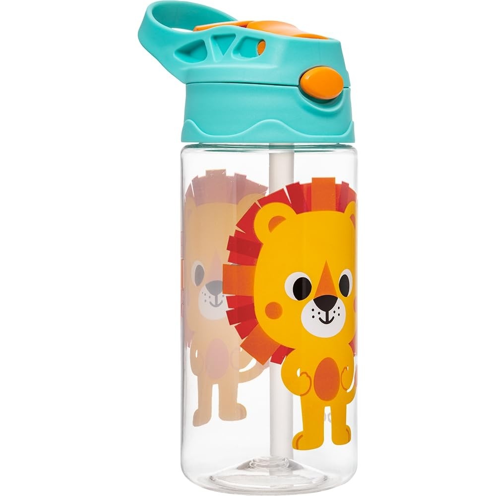 Garrafinha Tritan Buba Zoo Leão 450ml - Segura, Durável e Livre de BPA
