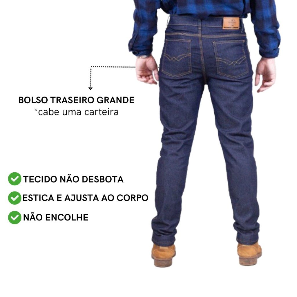 Kit 2 Calças Jeans Masculina Confortável e Durável