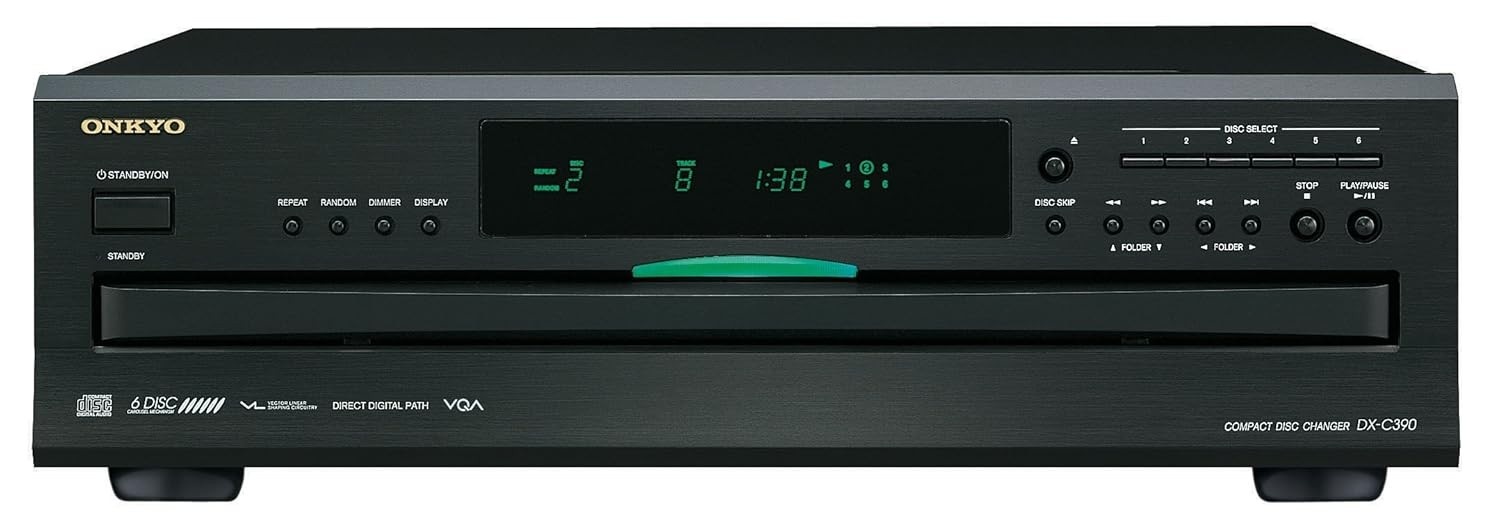 Onkyo DX-C390-B: Trocador de CD Hi-Fi com 6 Discos e Qualidade Sonora Superior