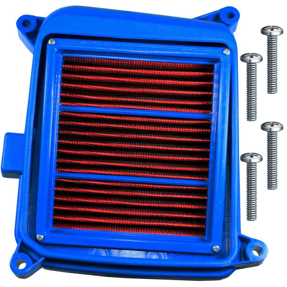 Filtro de Ar Esportivo Lavável Azul para CG 125/150/160 Fan, Titan e Start - Potência e Economia!