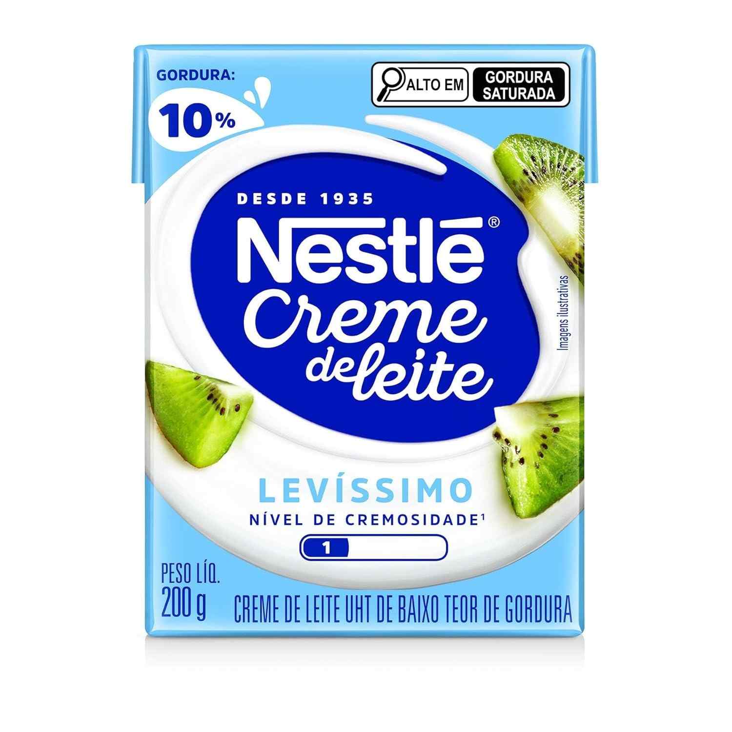 Nestlé Creme de Leite Levíssimo 200g - Leveza e Cremosidade em Receitas Saudáveis