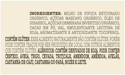 Mãe Terra Pipoca Nupoca Cacau Integral E Orgânica 45G