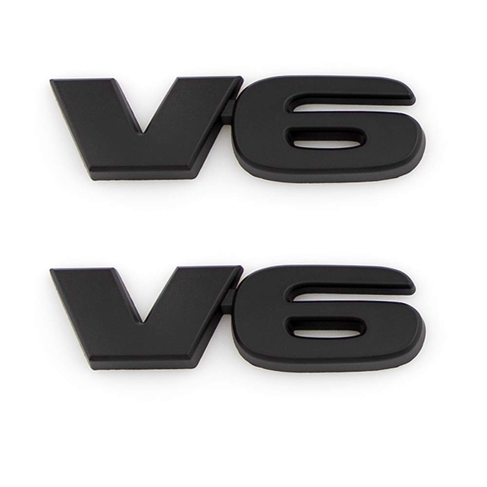 Emblema V6 Metal 2 Peças - Personalize Seu Carro com Estilo e Elegância