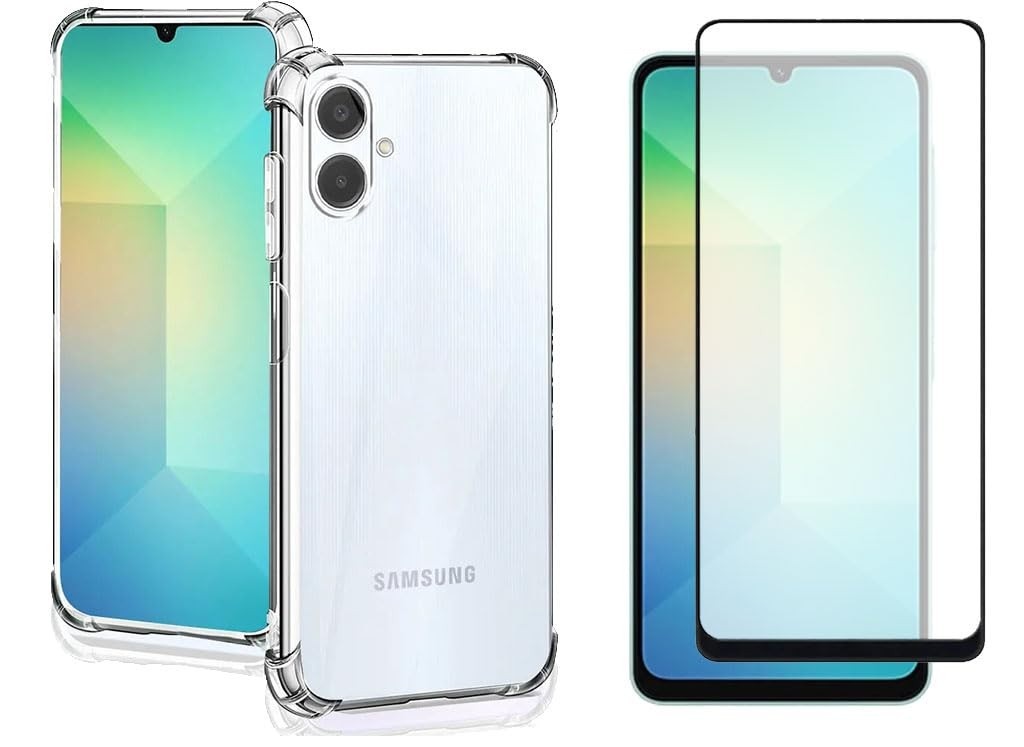 Kit Essencial: Capa + Película 3D Vidro para Samsung Galaxy A06 - Proteção Total e Estilo!