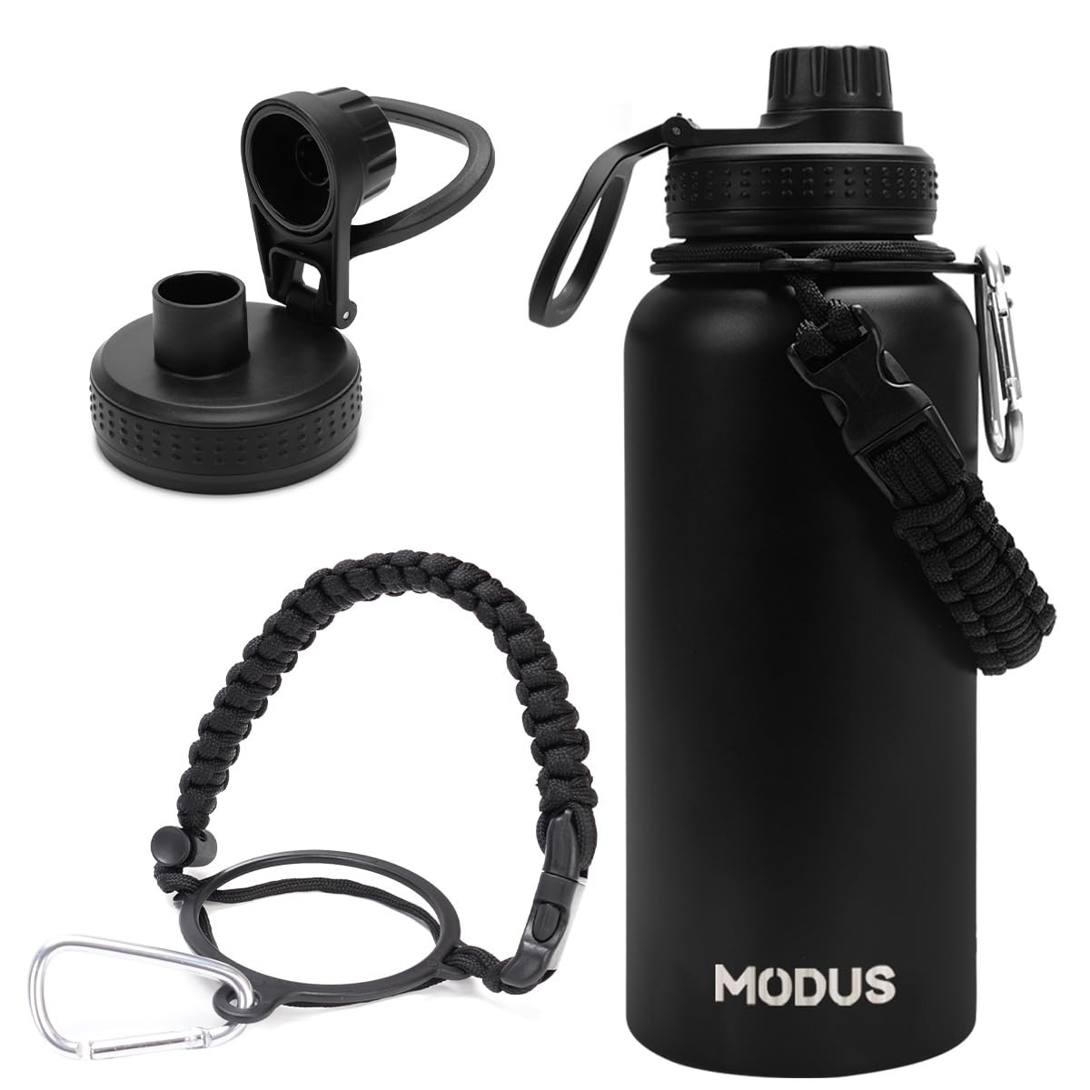Garrafa Térmica 1000ml Aço Inox - Quente e Frio por Horas com Alça e Design Moderno
