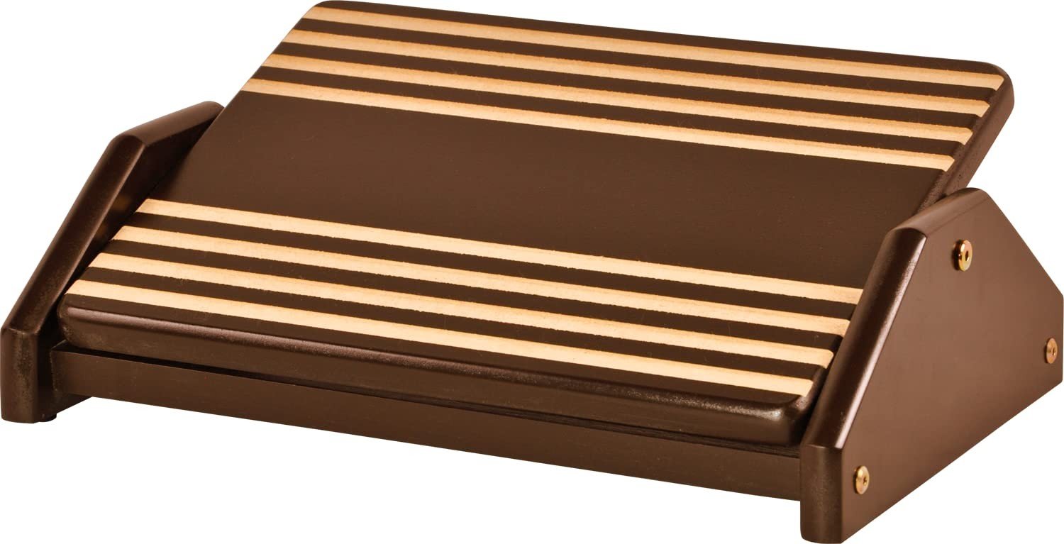 Apoio Ergonômico para Pés em MDF Natural Tabaco - Conforto e Postura em Casa ou Escritório