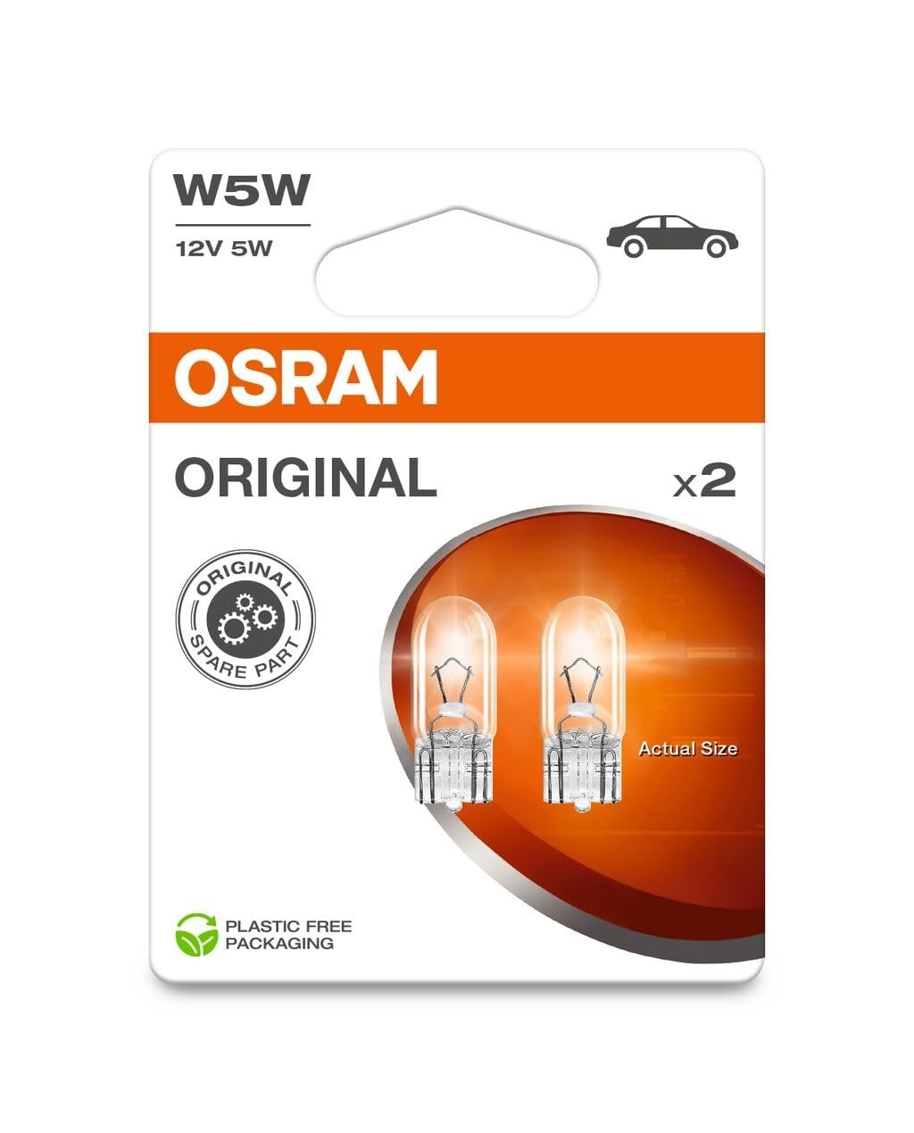 Lâmpada Osram Standard 2825 W5W 12V 5W - Iluminação Auxiliar Original e Confiável