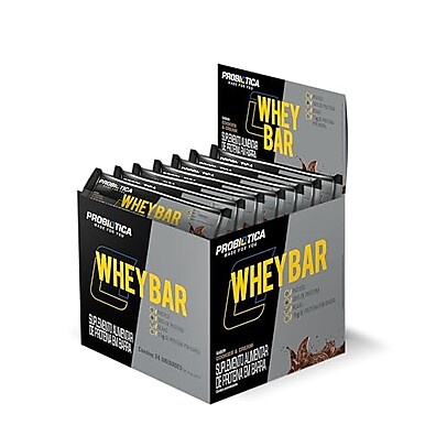 Whey Bar Low Carb Probiótica: Energia e Sabor Cookies (Caixa 24)