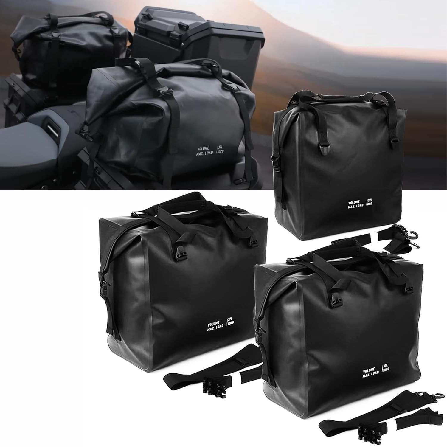 Bolsa de Bagagem R1300GS Adventure: 37L Impermeável e Durável para Sua Moto BMW